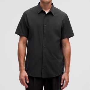 lululemon athletica Men's Black Button Down Shirt- “Airing Easy”